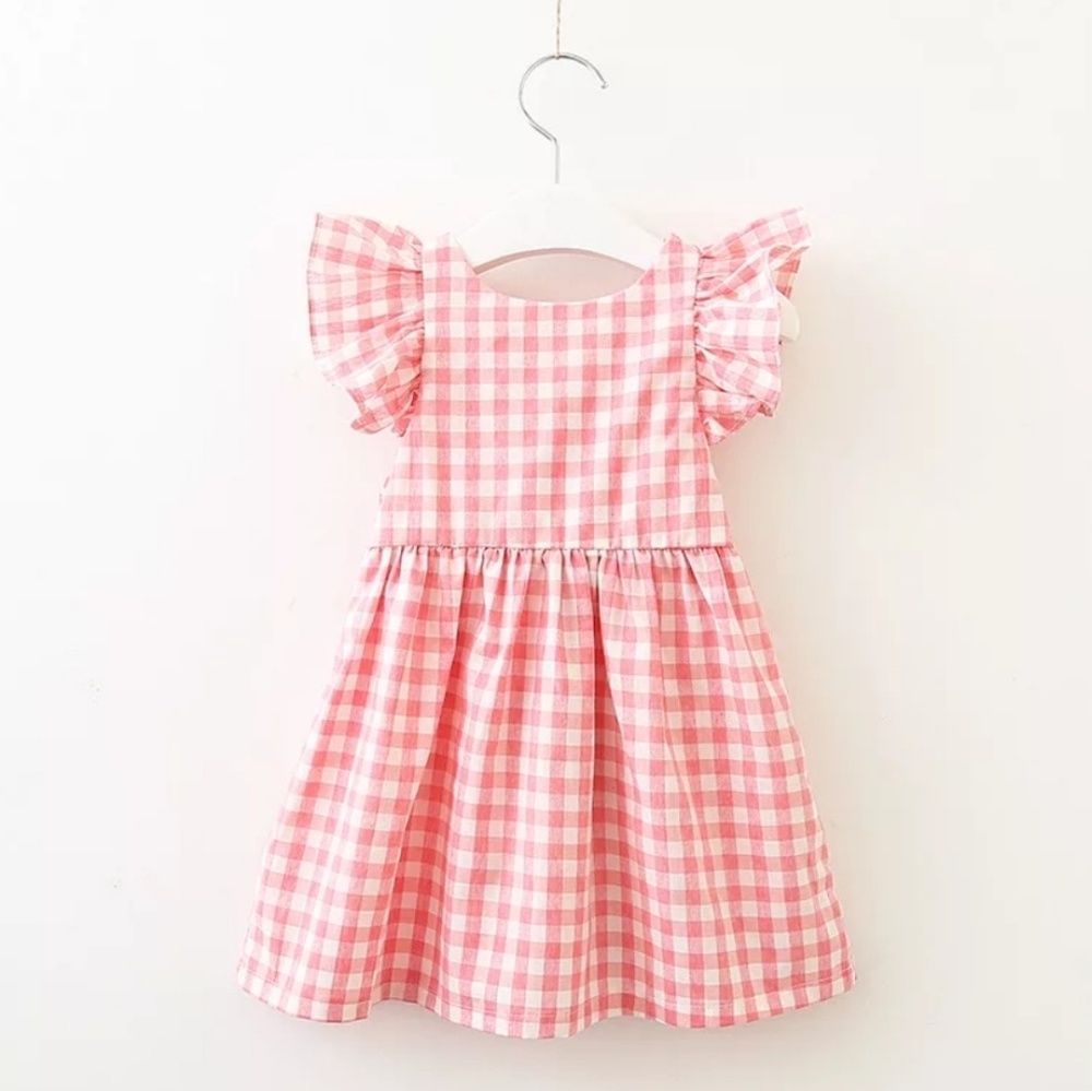 LAST 1! ●(3/4)  Pink Gingham Sundress●